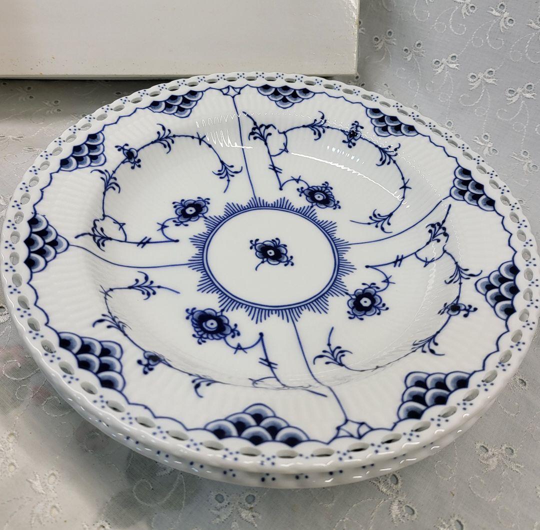 2枚✨ロイヤルコペンハーゲン ブルーフルーテッド フルレース プレート 深皿