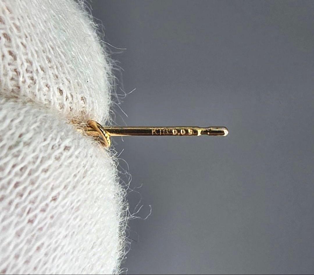 週末セール！K18 計0.22カラット ダイヤモンドピアス