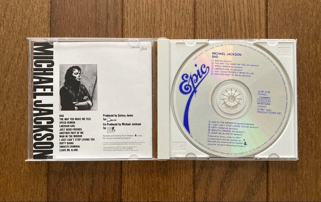 マイケル・ジャクソン BAD 来日記念盤