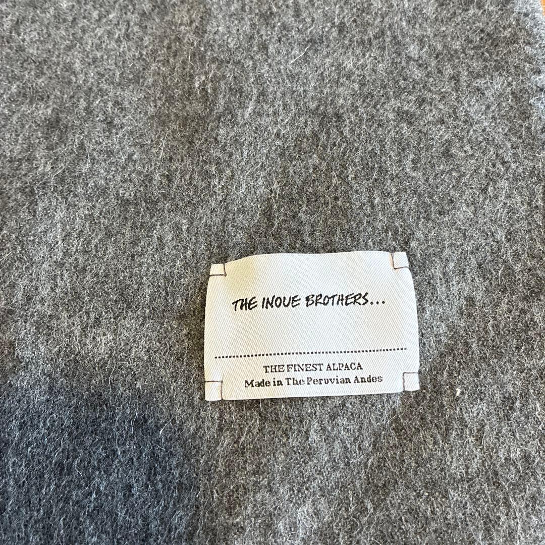 THE INOUE BROTHERS... ベビーアルパカ マフラー グレー