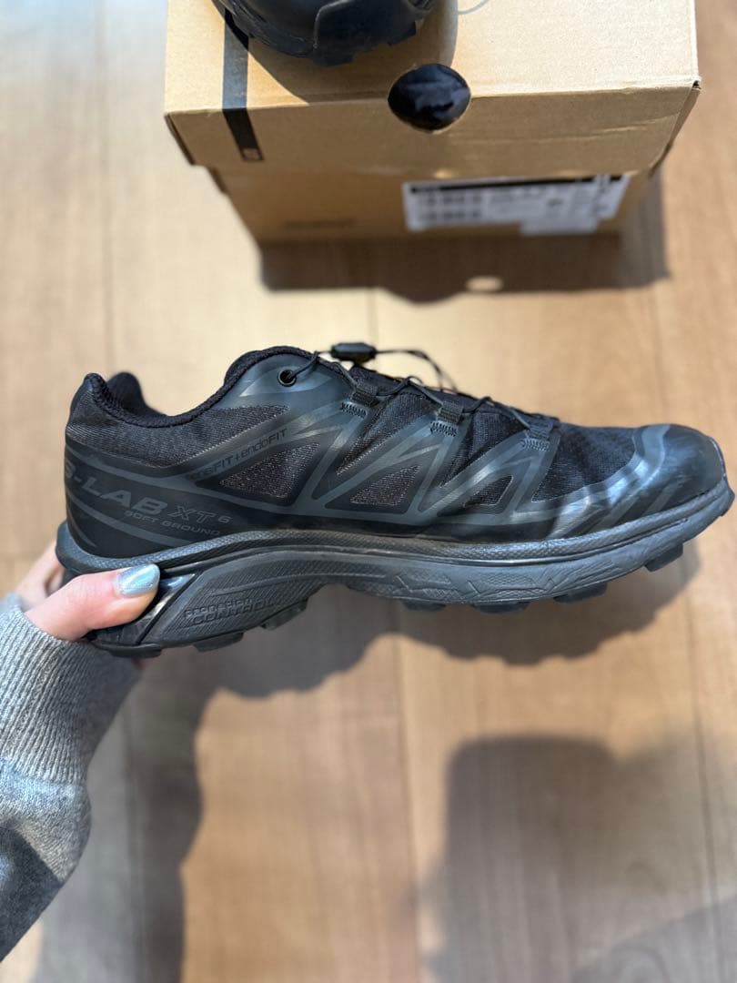 Salomon xt-6 black スポーツスタイルシューズ