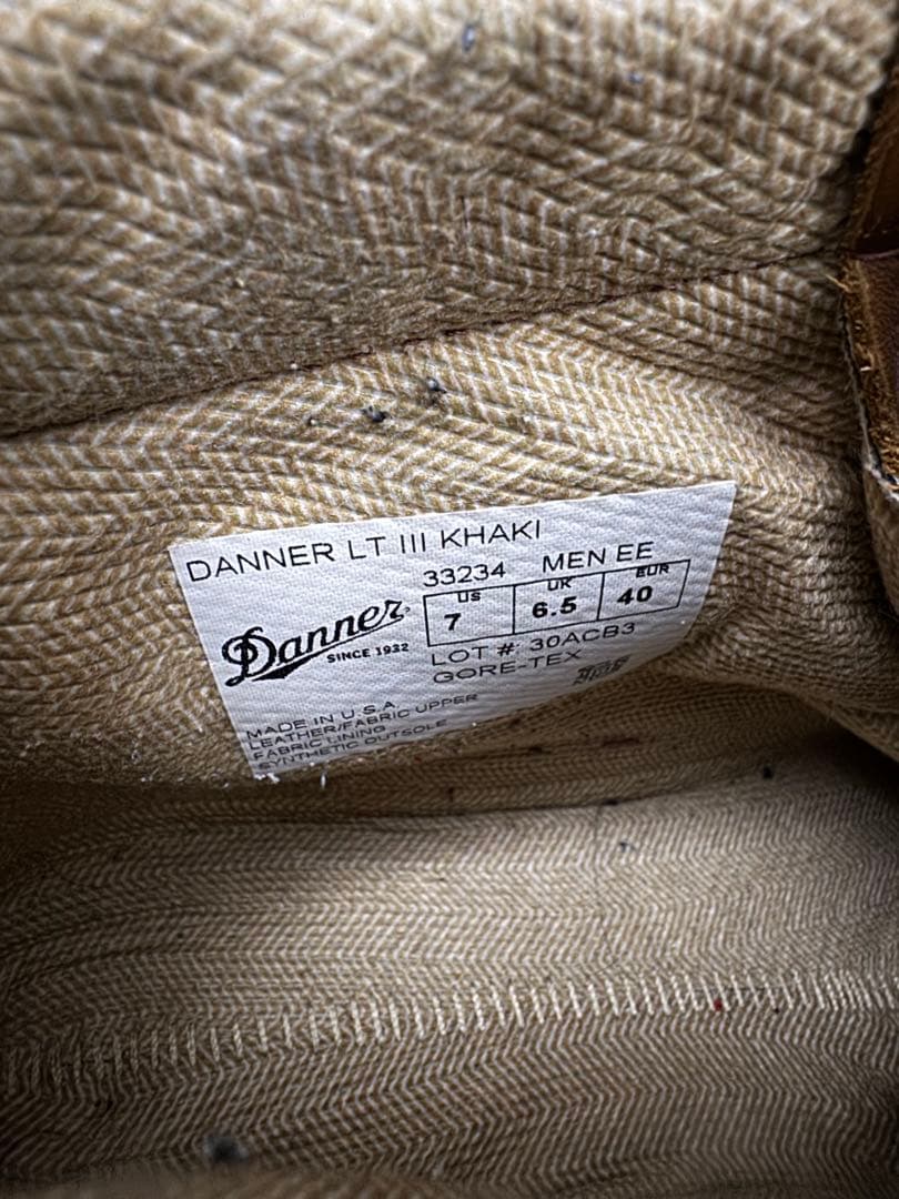 DANNER LT IIl KHAKI ダナーライト3 USA