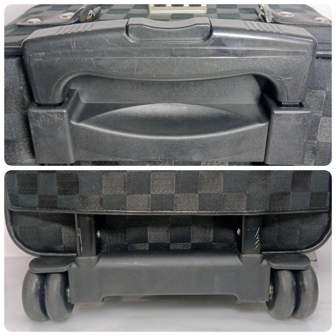 オーストリッチ キャリーバッグ キャリーケース トラベルバッグ 本革 ブラック