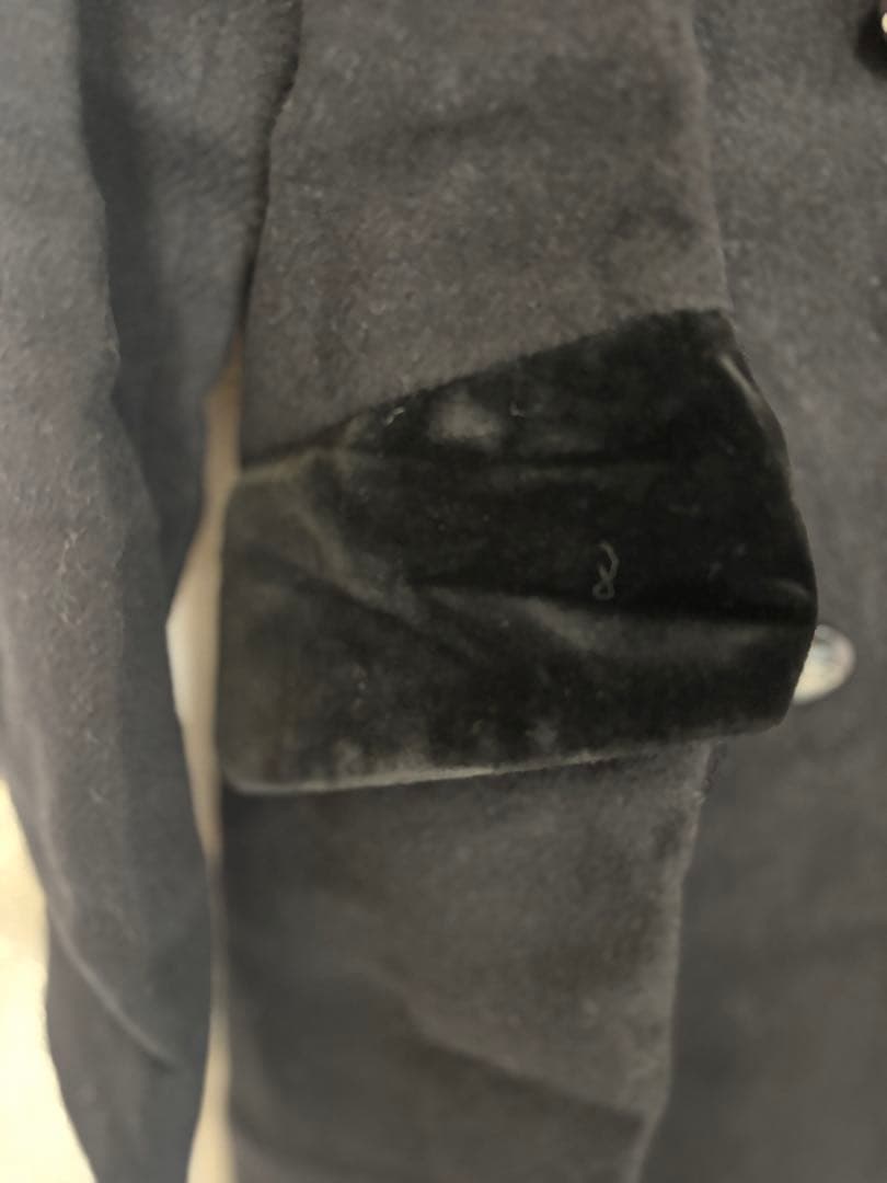 Vivienne Westwood Red Label ラブ襟ベロア切替コート