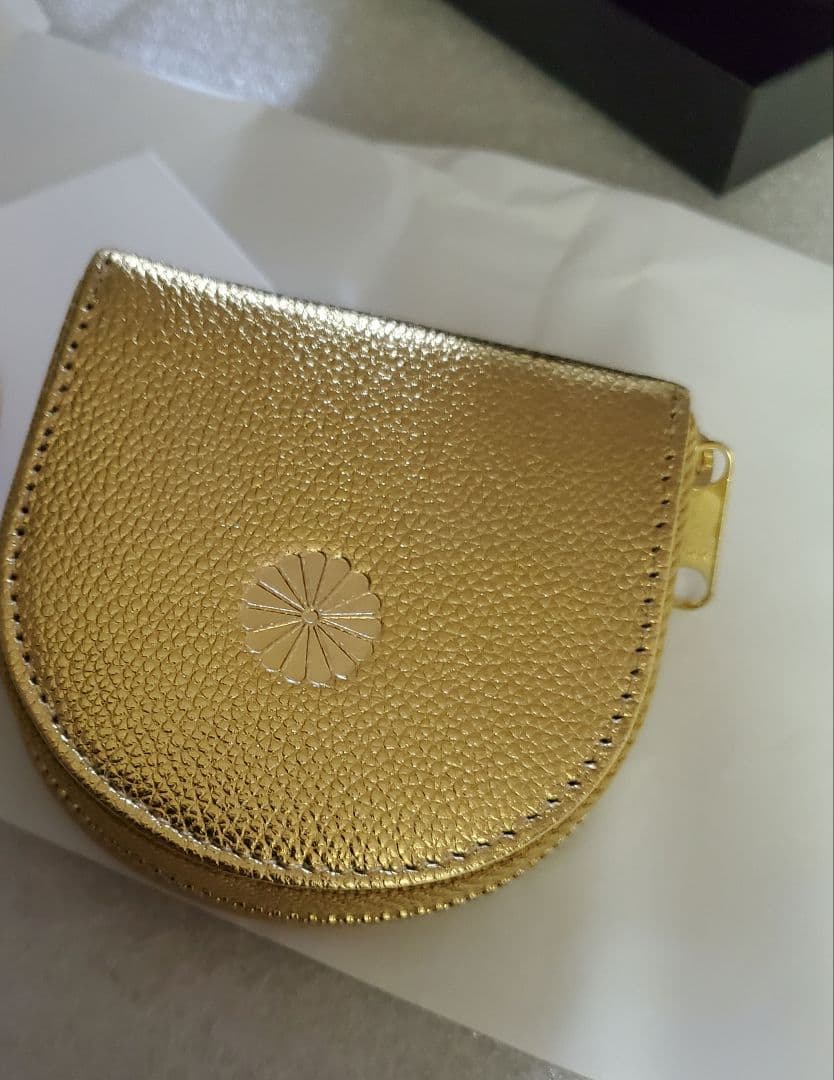 【最安値❗】皇居　財布　ゴールド ケース