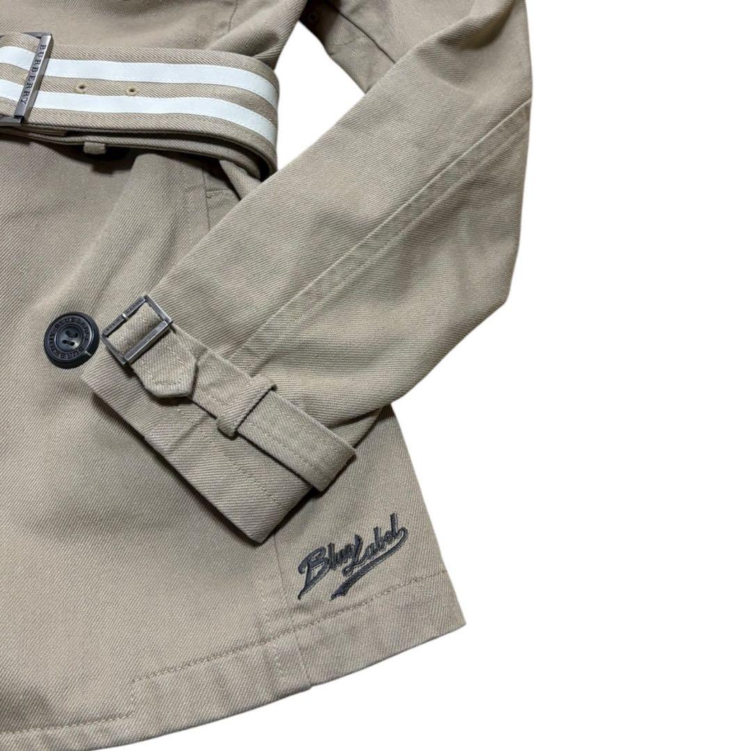 バーバリー ブルーレーベル　トレンチ ジャケット　ベージュ36 S ベルト付き