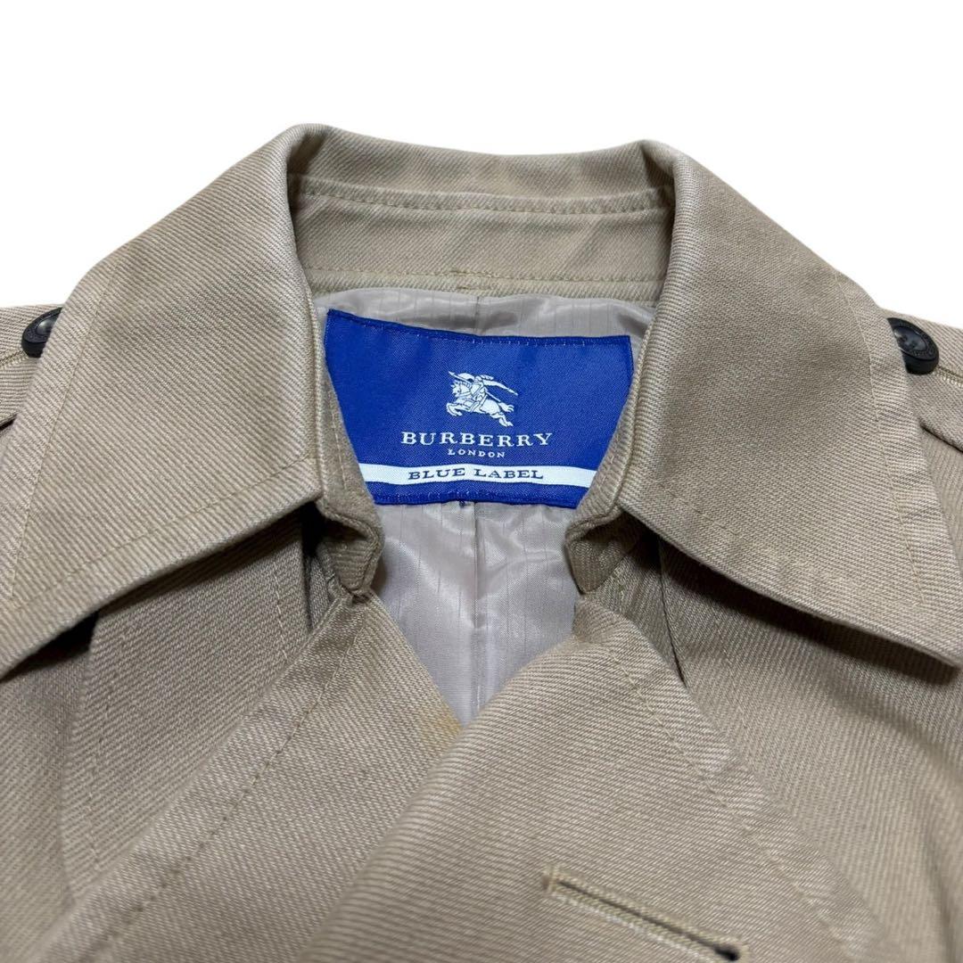 バーバリー ブルーレーベル　トレンチ ジャケット　ベージュ36 S ベルト付き