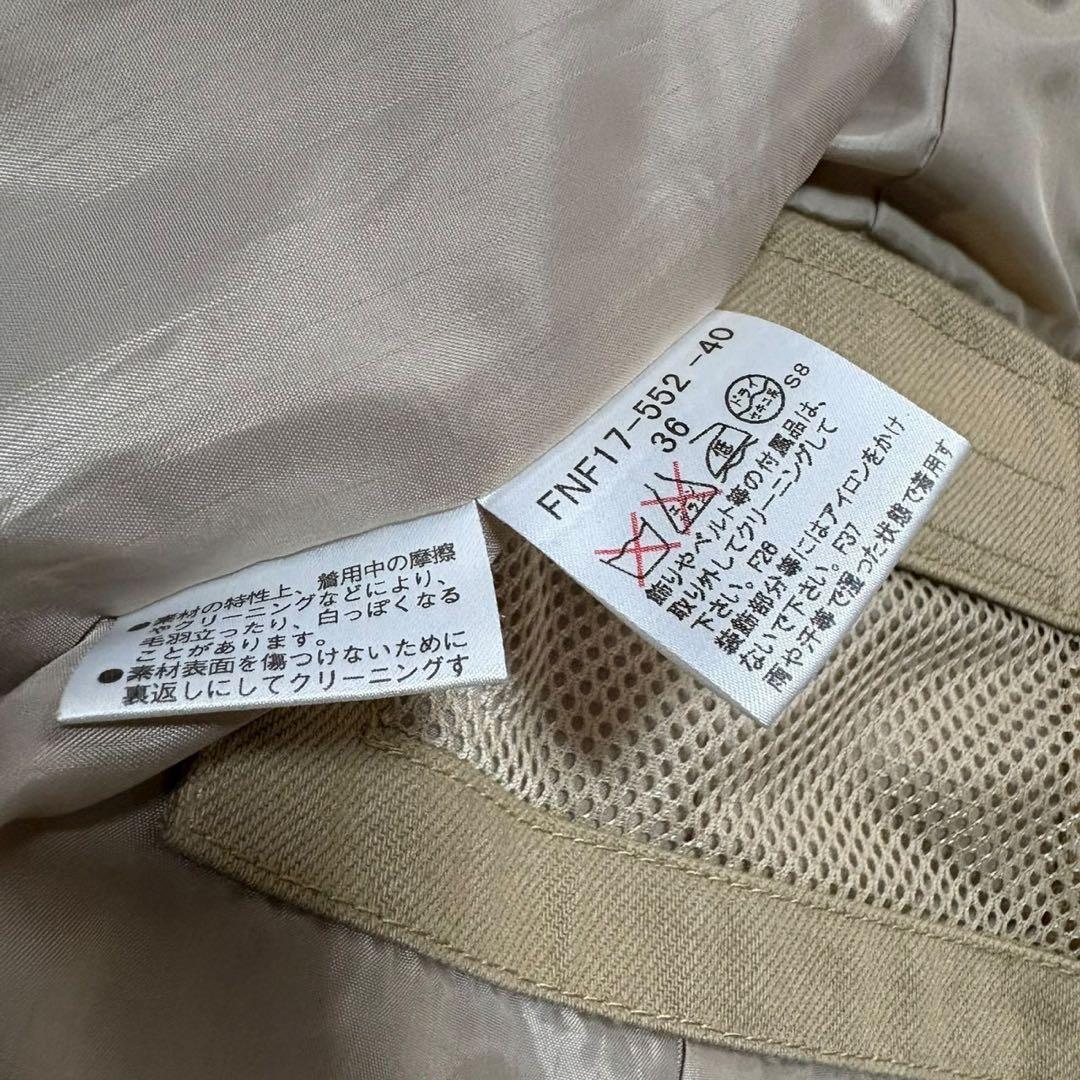 バーバリー ブルーレーベル　トレンチ ジャケット　ベージュ36 S ベルト付き