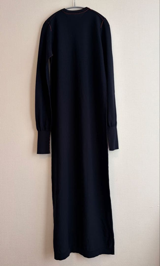 ENOF ロングニットドレス ネイビー L