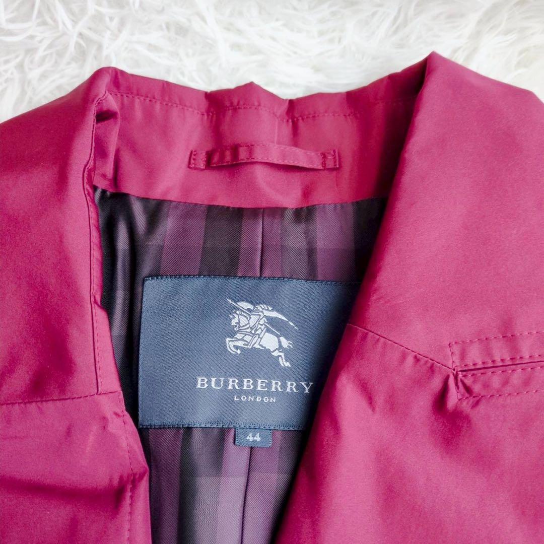 ◾︎希少◾︎ バーバリーロンドン トレンチコート ボルドー ノバチェック 2XL