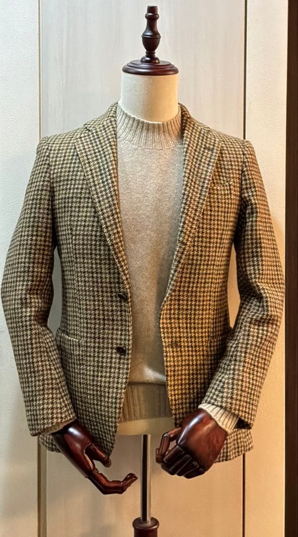 De Petrillo チェック柄 テーラードジャケット　44