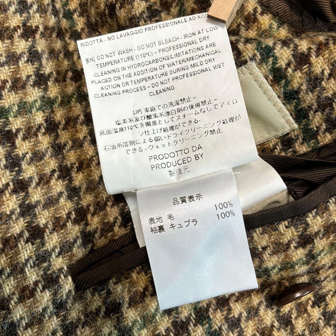 De Petrillo チェック柄 テーラードジャケット　44