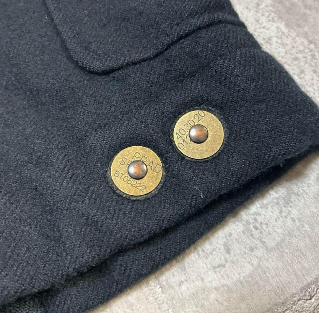 99aw archive prada wool design coat プラスポ