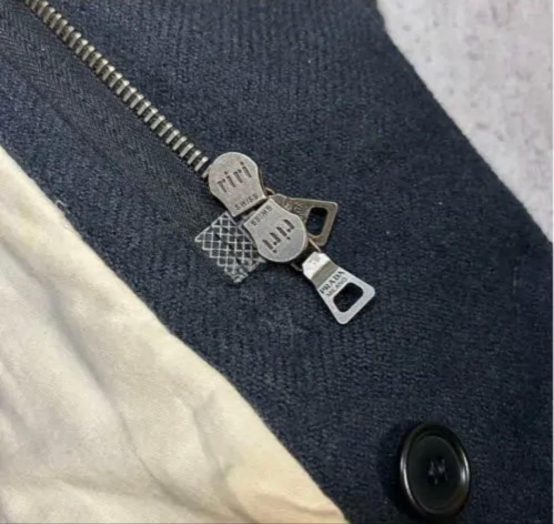 99aw archive prada wool design coat プラスポ