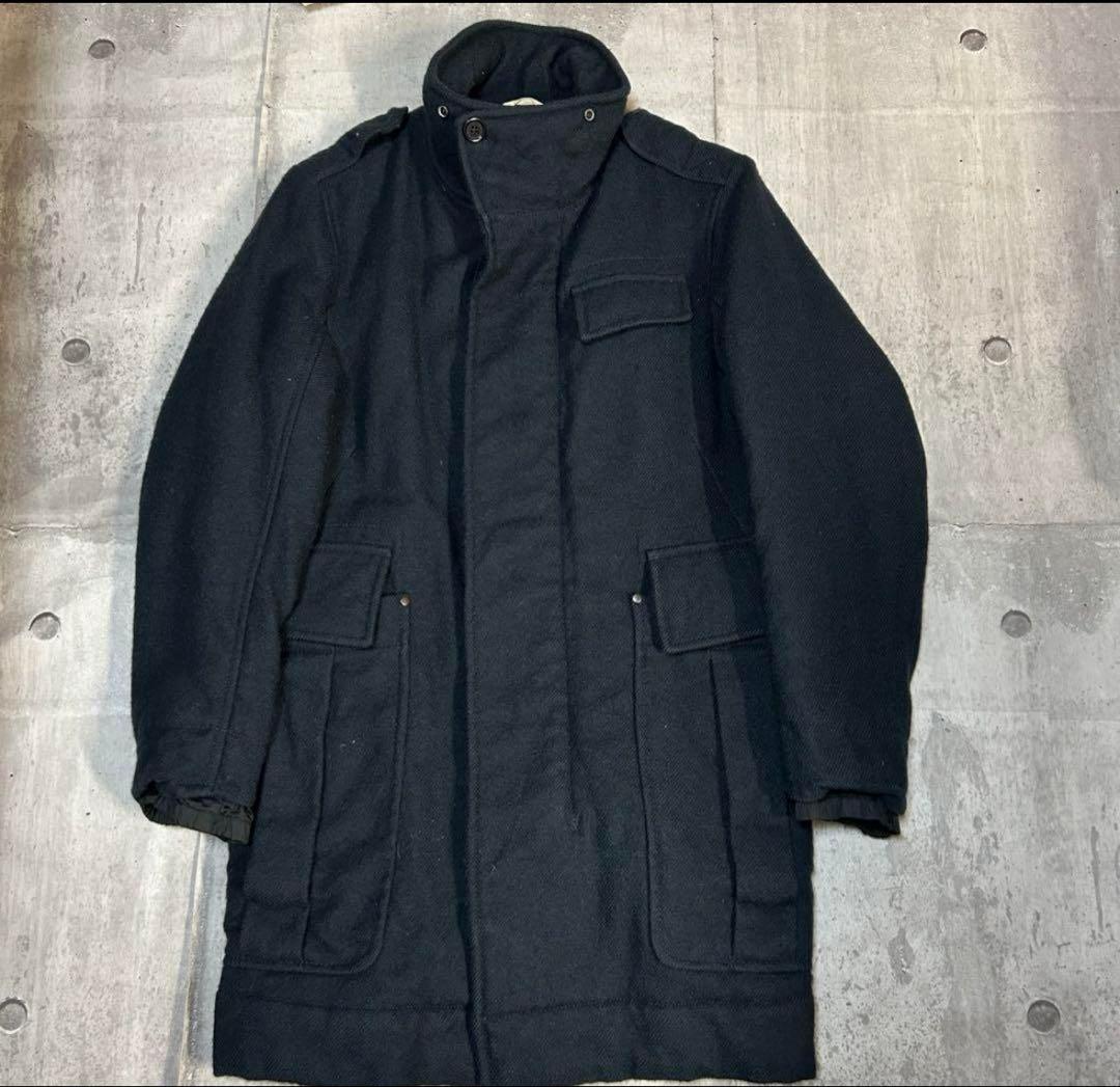 99aw archive prada wool design coat プラスポ