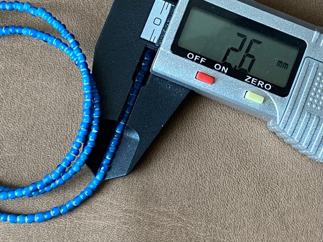 ヴェネチア産　アンティーク　ホワイトハーツ　青