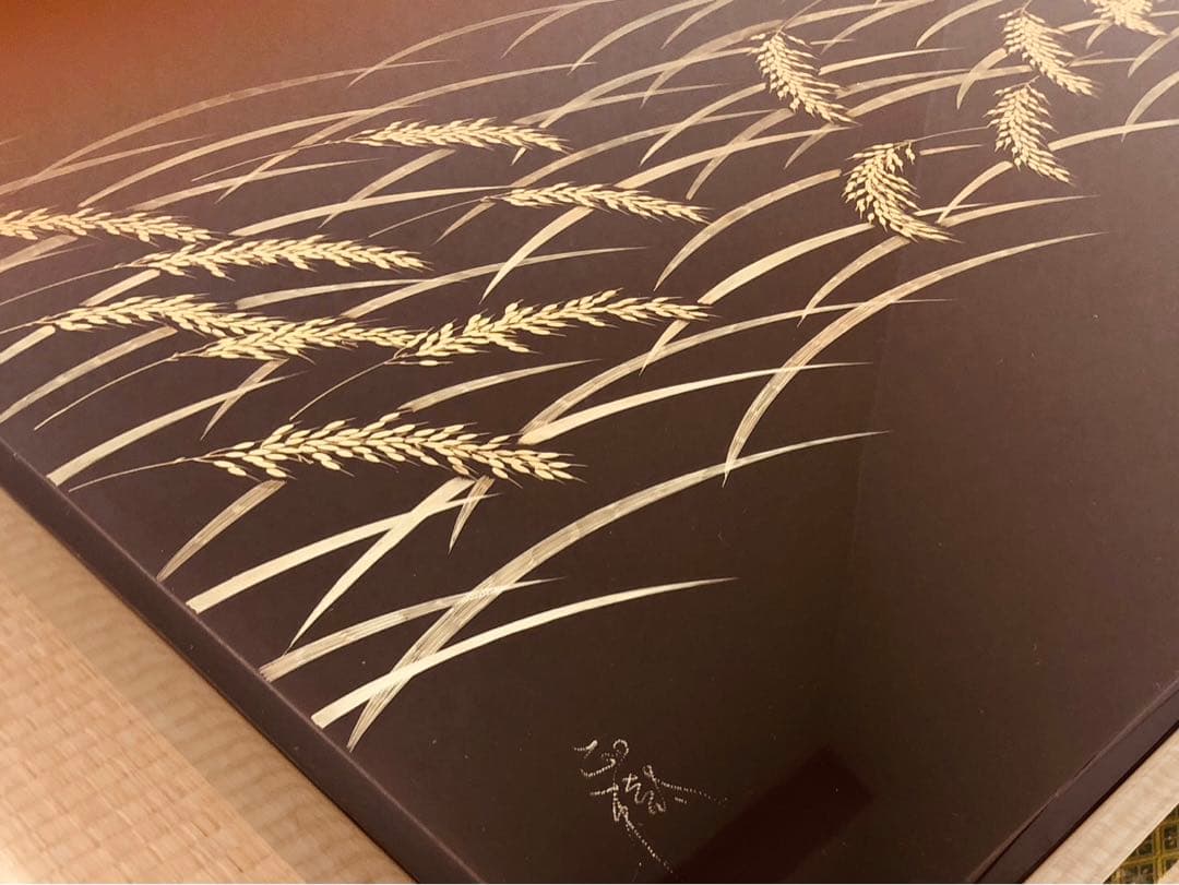 【説明文必須】輪島塗で中々出会えないの茶棚と座卓　対のセットです