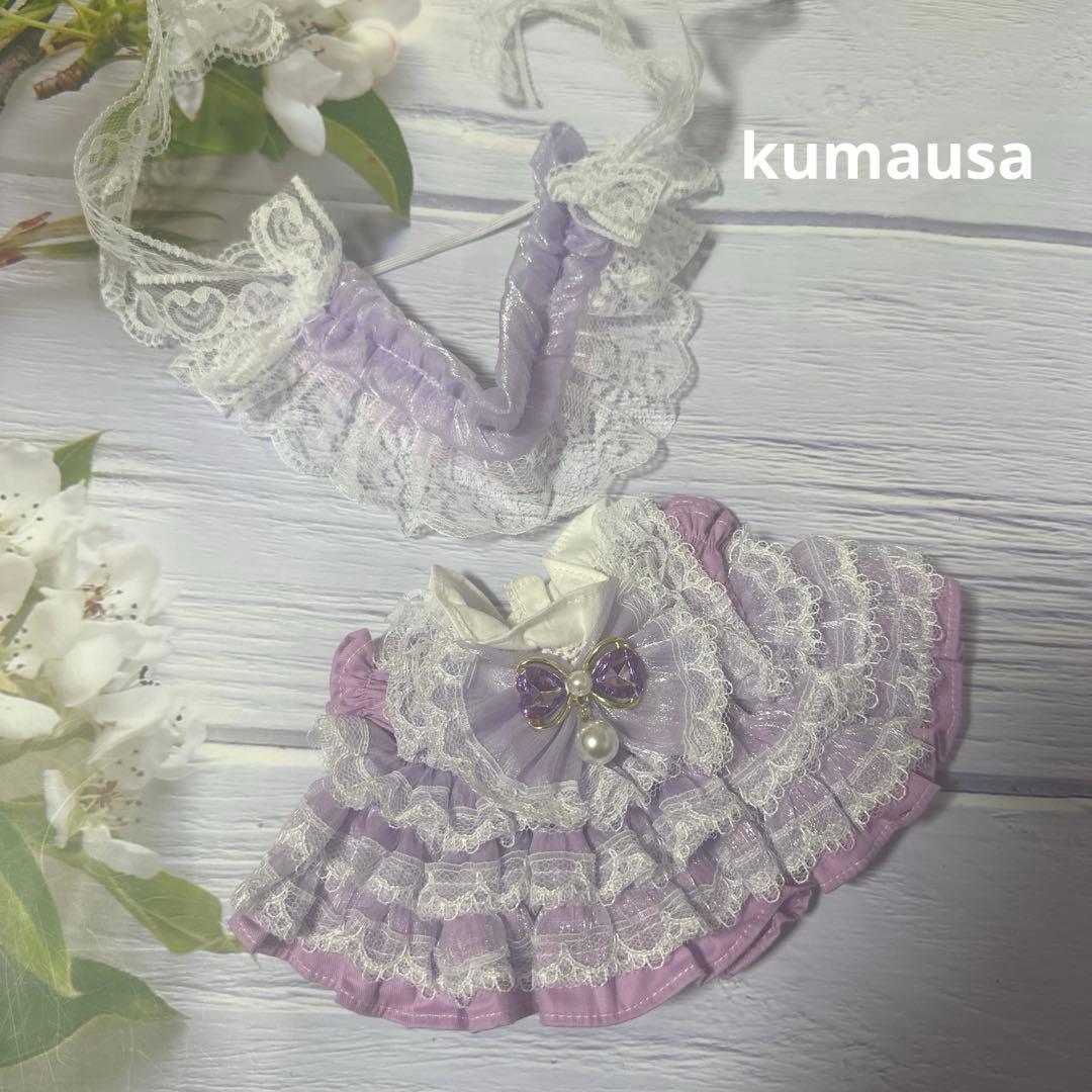 20cm人型ぬいぐるみ着せ替えワンピース　3着