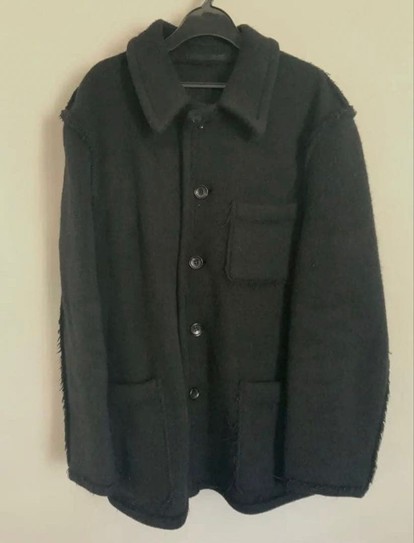 COMME des GARÇONS HOMME ブラックウールコート