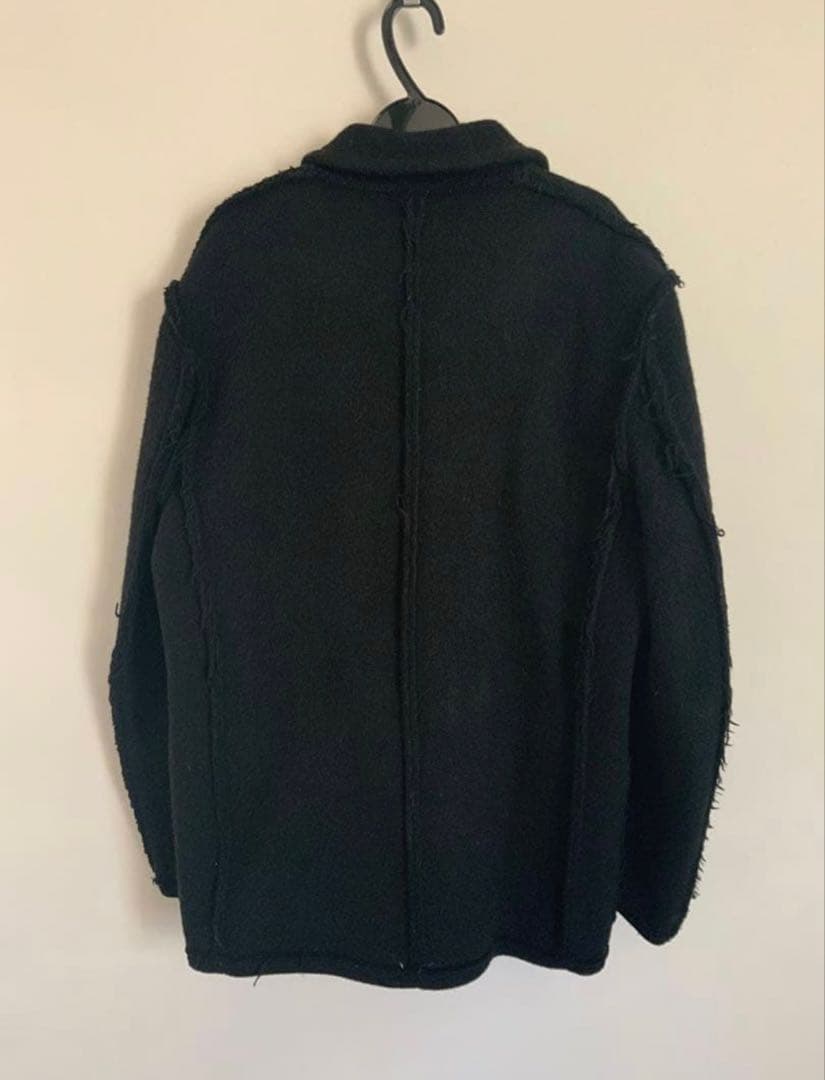 COMME des GARÇONS HOMME ブラックウールコート