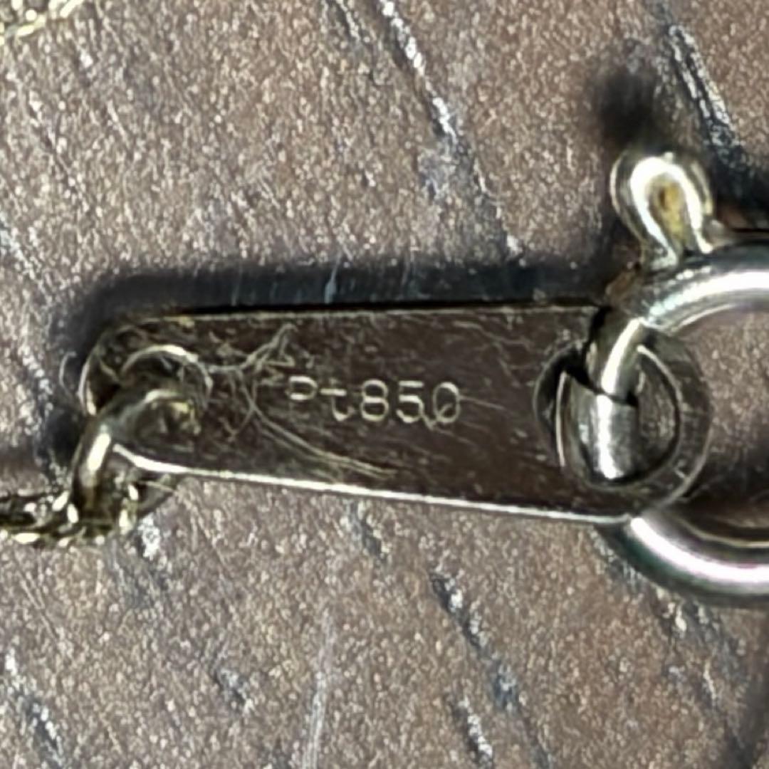 プラチナPt850/900 十字架 クロス ネックレス