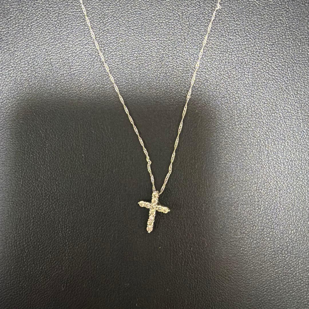 プラチナPt850/900 十字架 クロス ネックレス