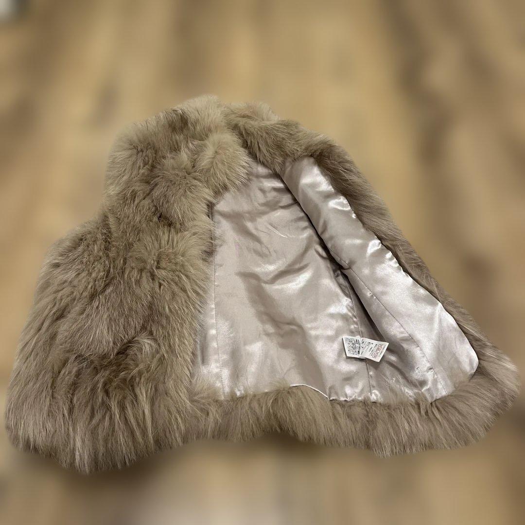 チャコSugar Roseベージュファーベスト