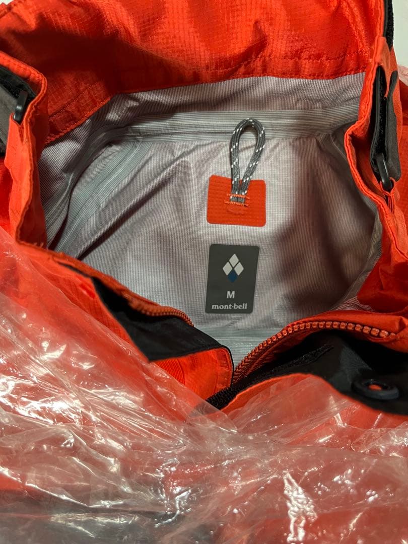 モンベル　ストームバイカージャケット Mサイズ　オレンジ