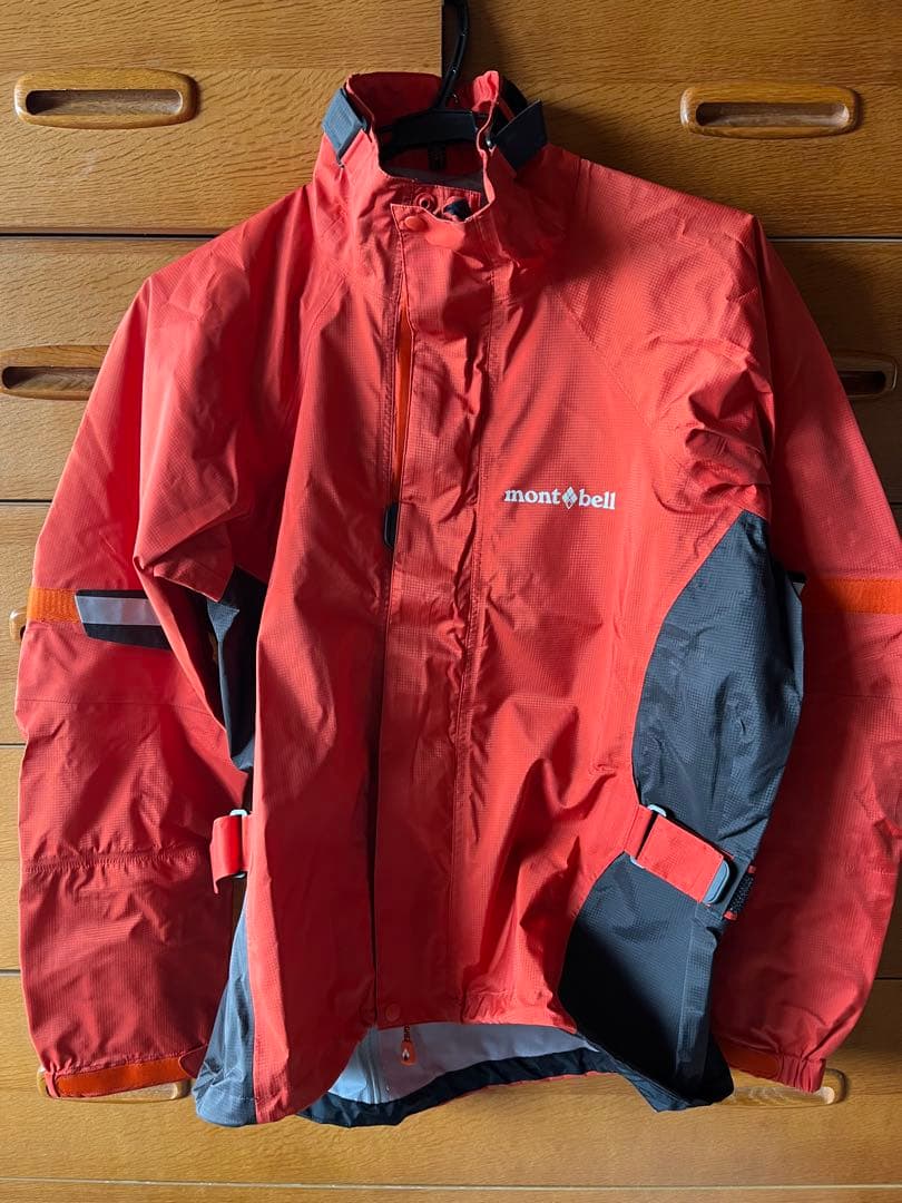 モンベル　ストームバイカージャケット Mサイズ　オレンジ