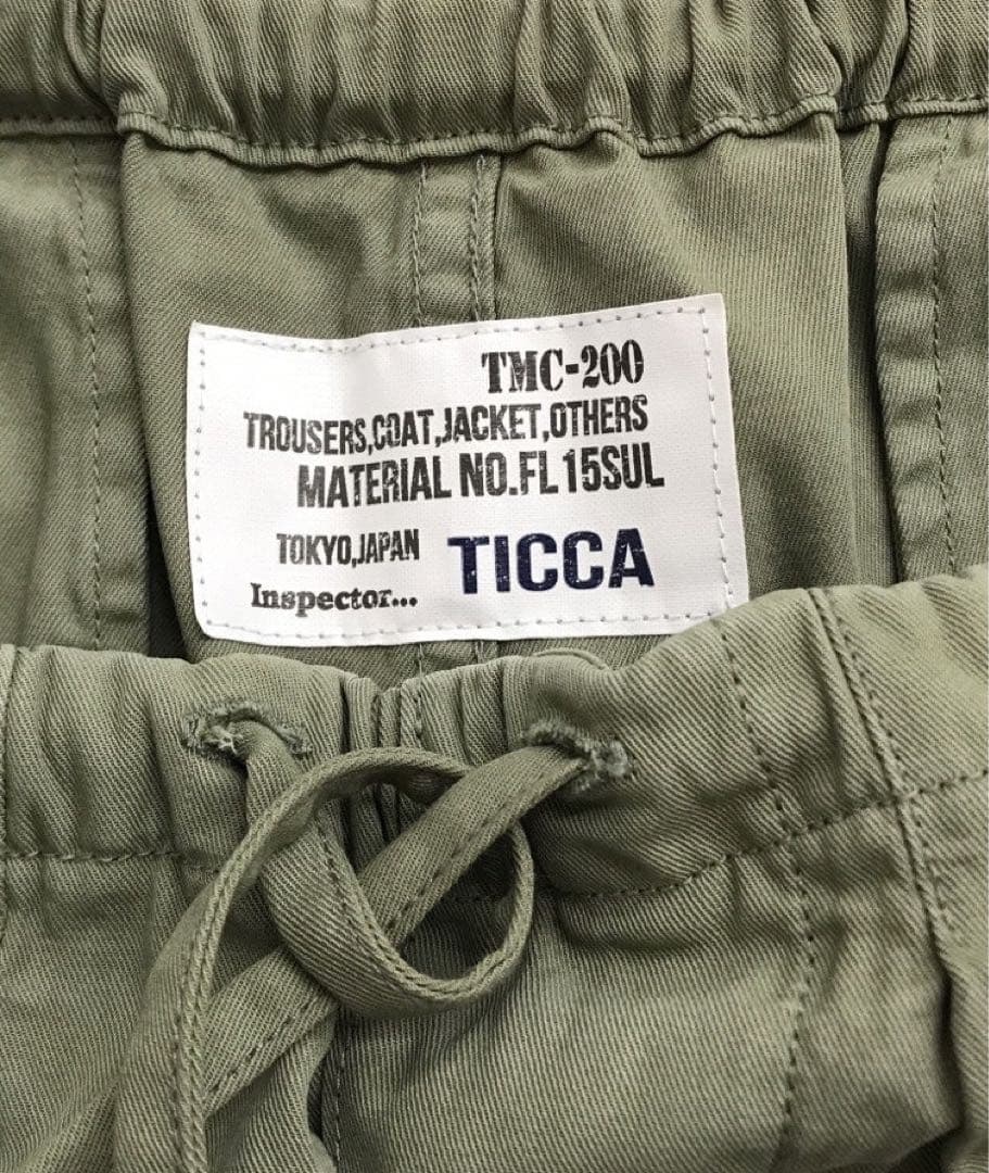 2022ss ティッカ　カーゴパンツ　カーキ　spick&span