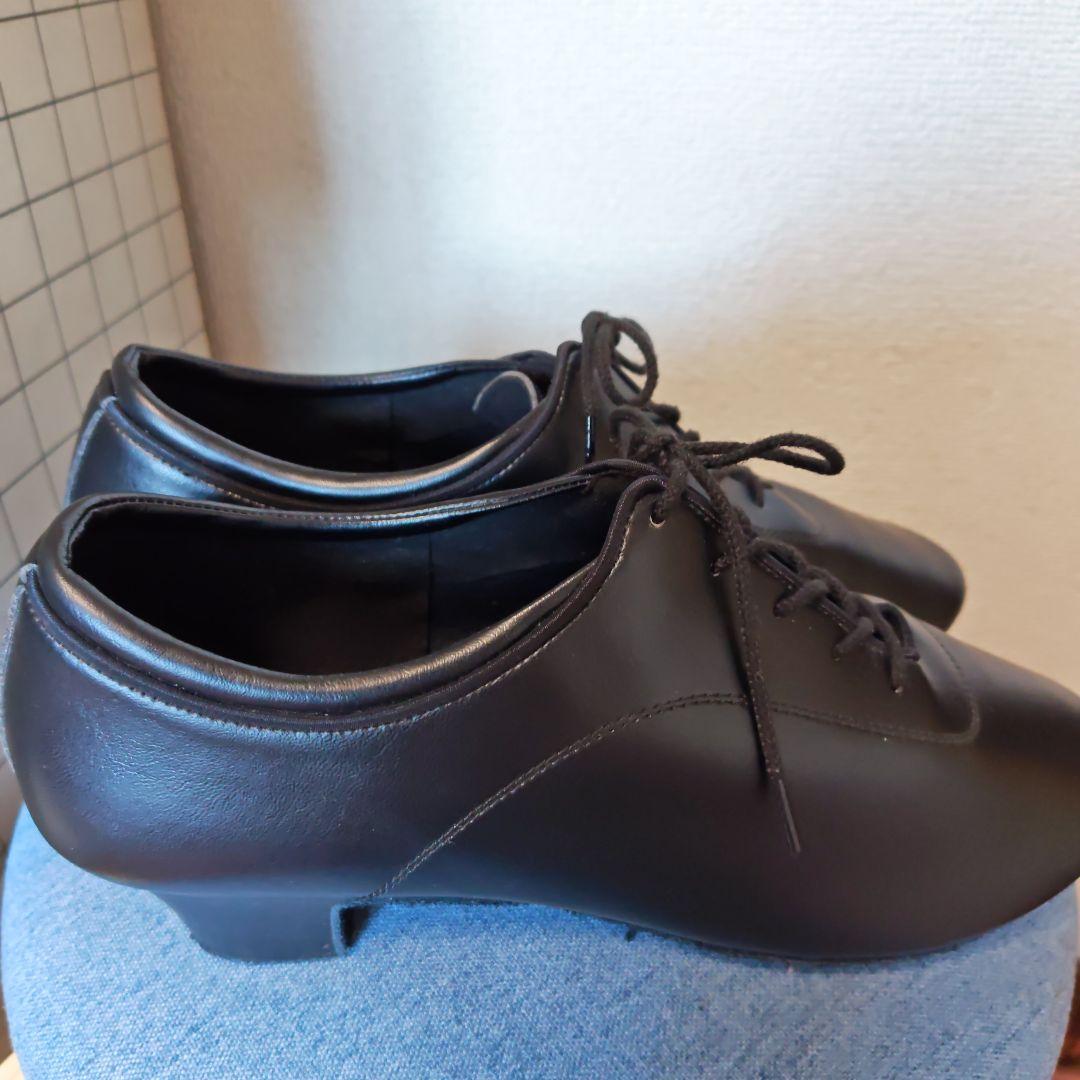 社交ダンス 紳士用シューズ 黒 レザー Kent Dance