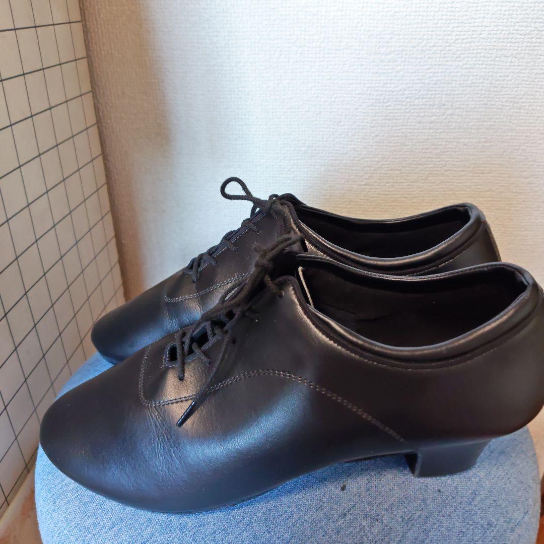 社交ダンス 紳士用シューズ 黒 レザー Kent Dance