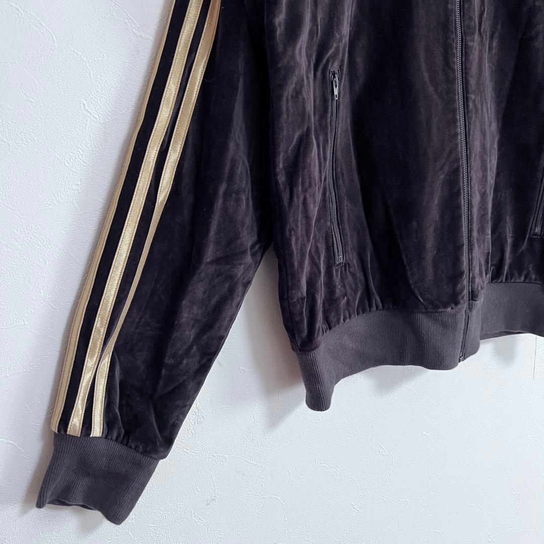 極美品 adidas ユナイテッドアローズ ベロア トラックジャケット 短丈 S