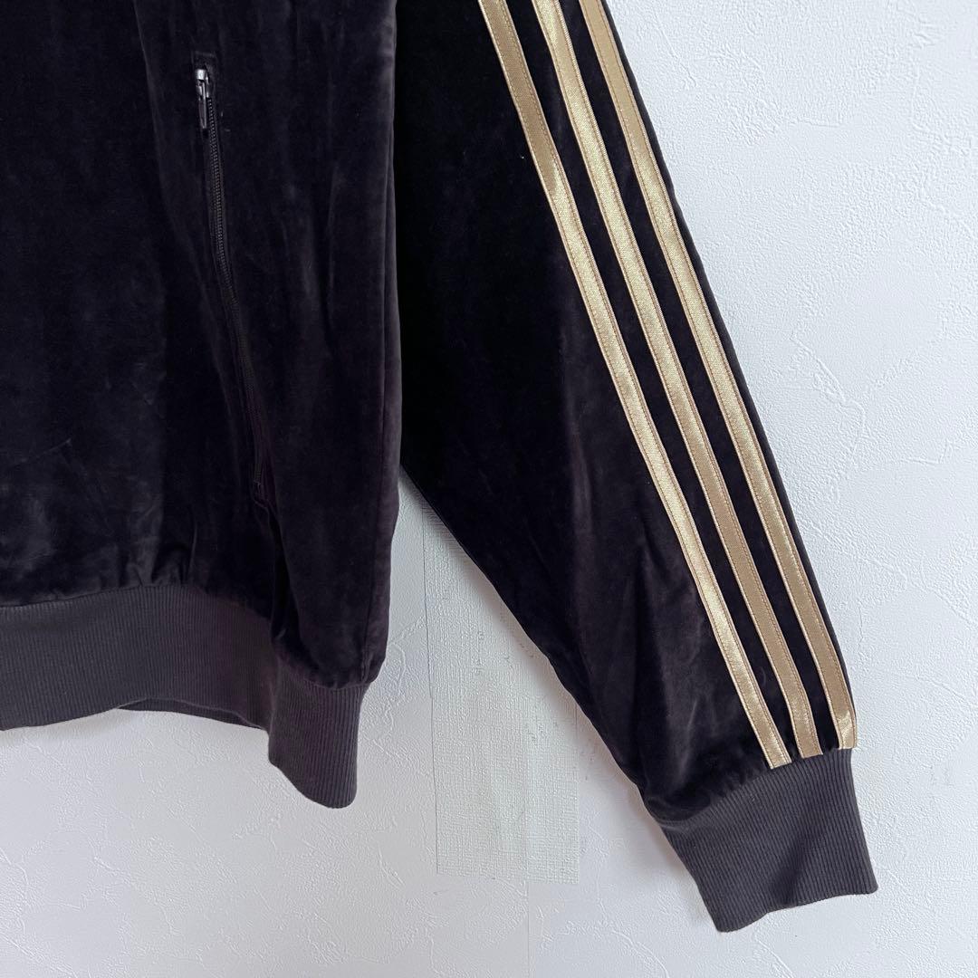 極美品 adidas ユナイテッドアローズ ベロア トラックジャケット 短丈 S