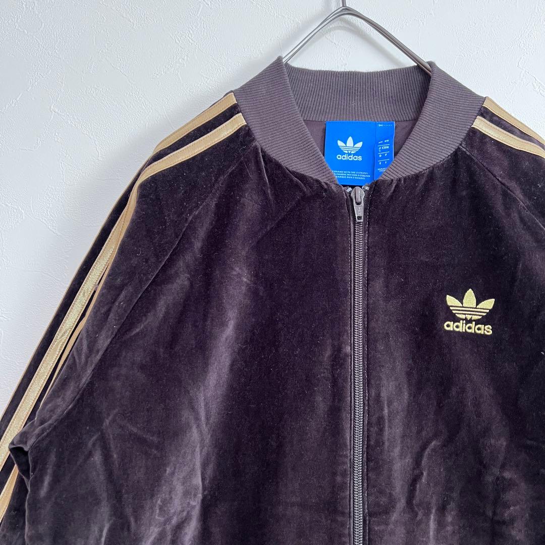 極美品 adidas ユナイテッドアローズ ベロア トラックジャケット 短丈 S