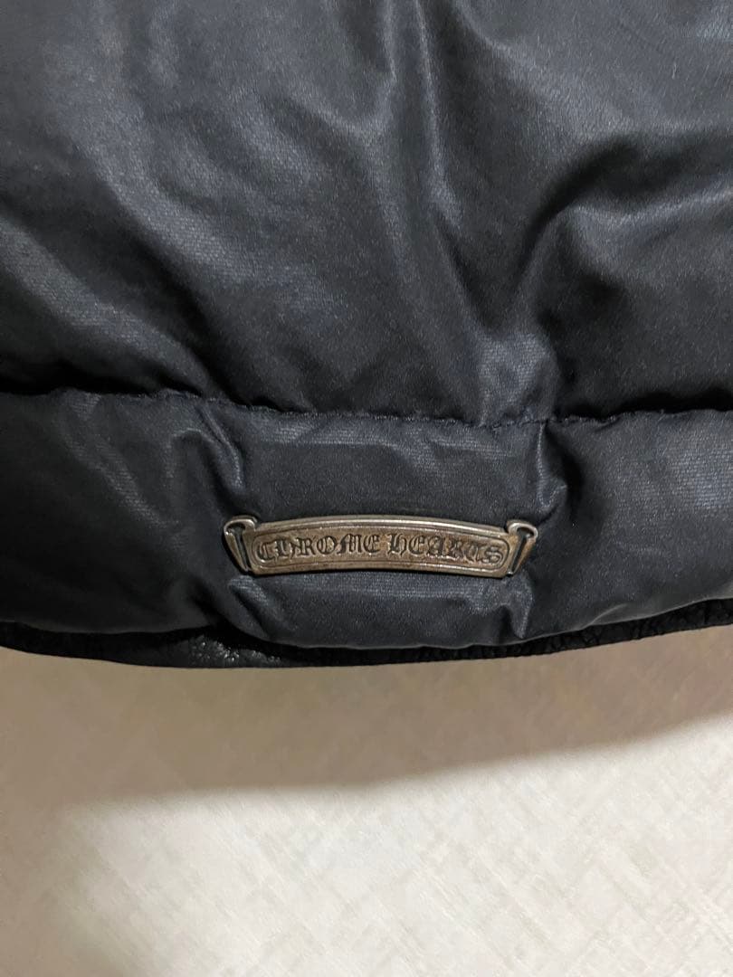 ‼️限定値下げ‼️フレアニーレザーヨーク切替 クロムハーツダウンベスト メンズ M