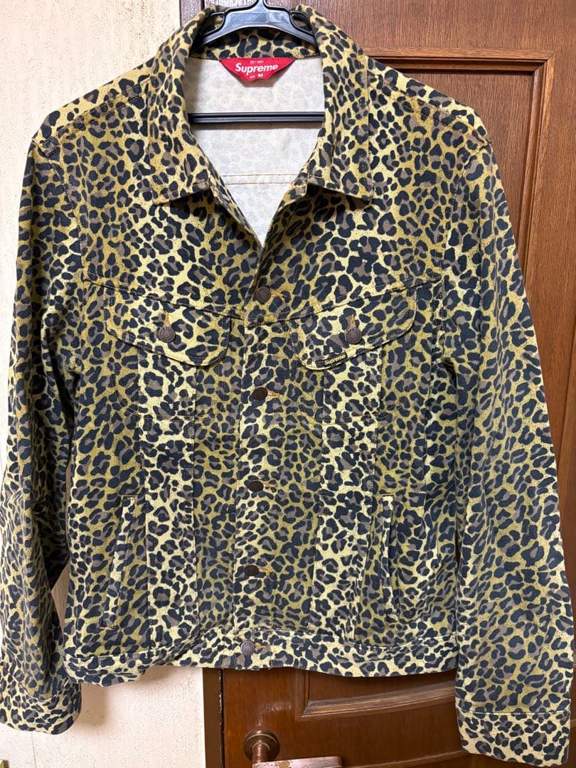 ジャケット・アウター Supreme Leopard Denim Trucker Jacket