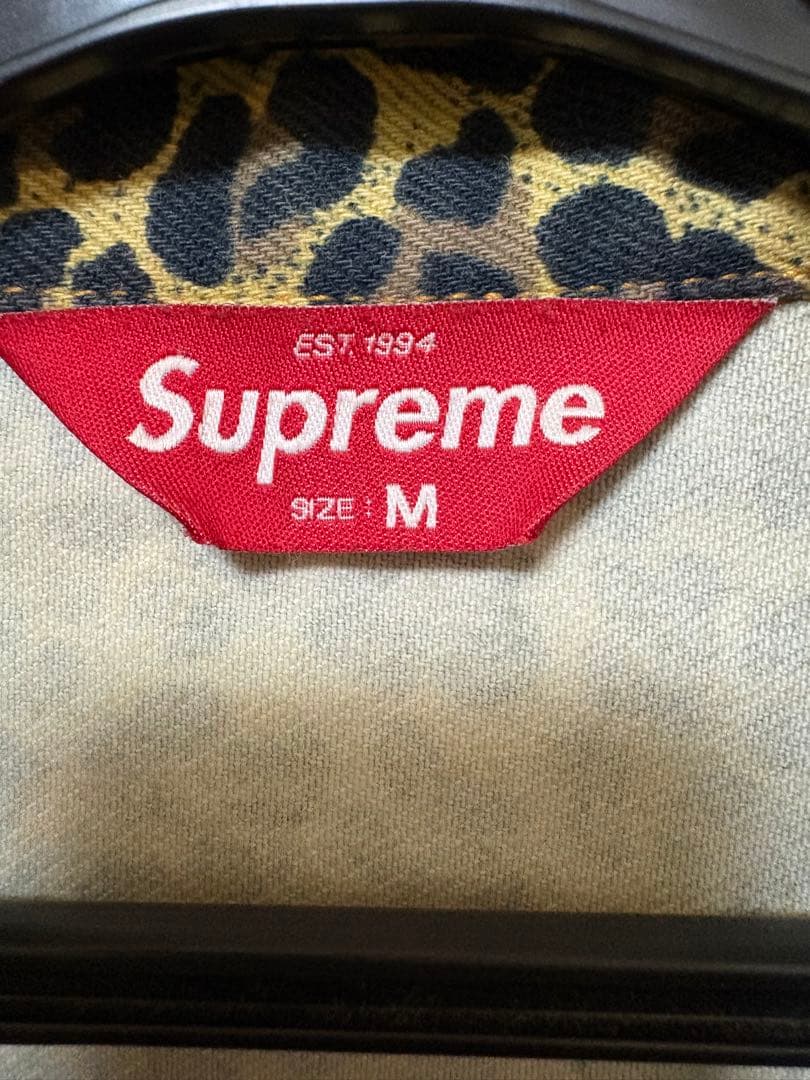 ジャケット・アウター Supreme Leopard Denim Trucker Jacket
