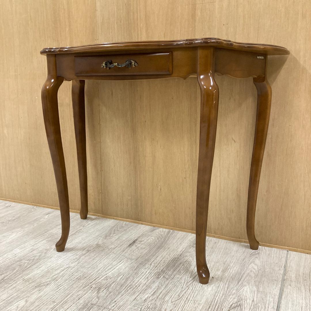 【カリモク】コンソールテーブル　猫脚　サイドテーブル