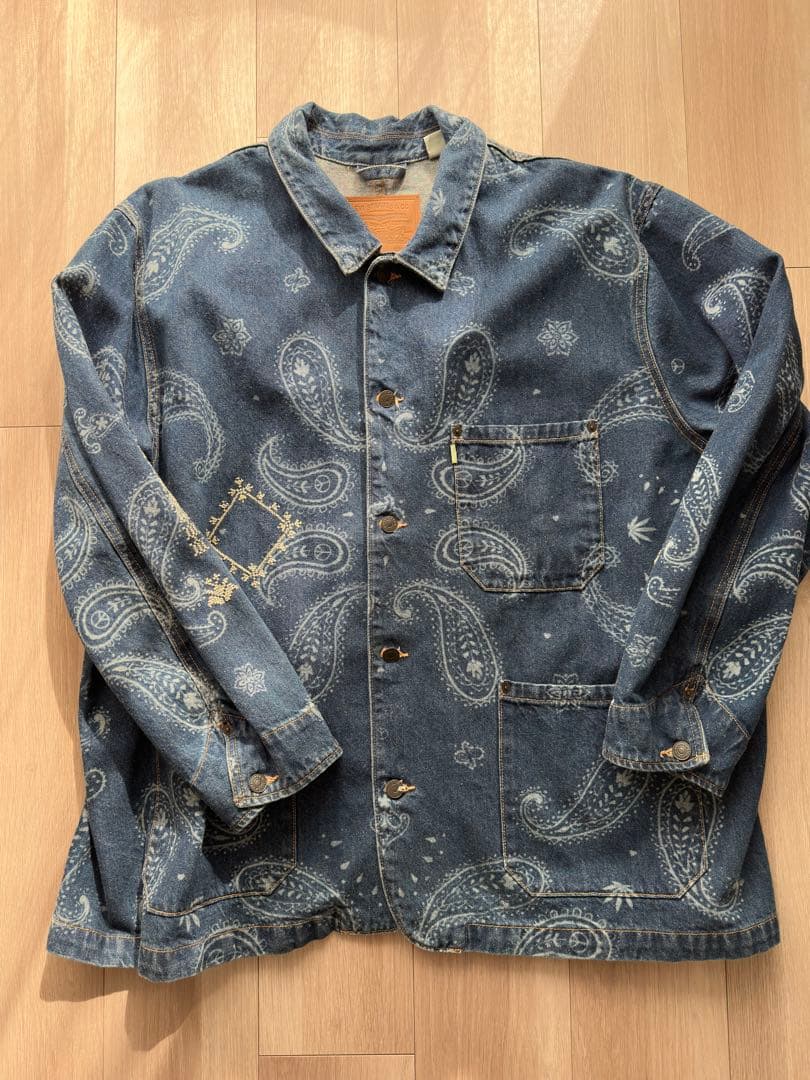 【激レア/日本未発売】Levi's × Adish 刺繍 カバーオール XL