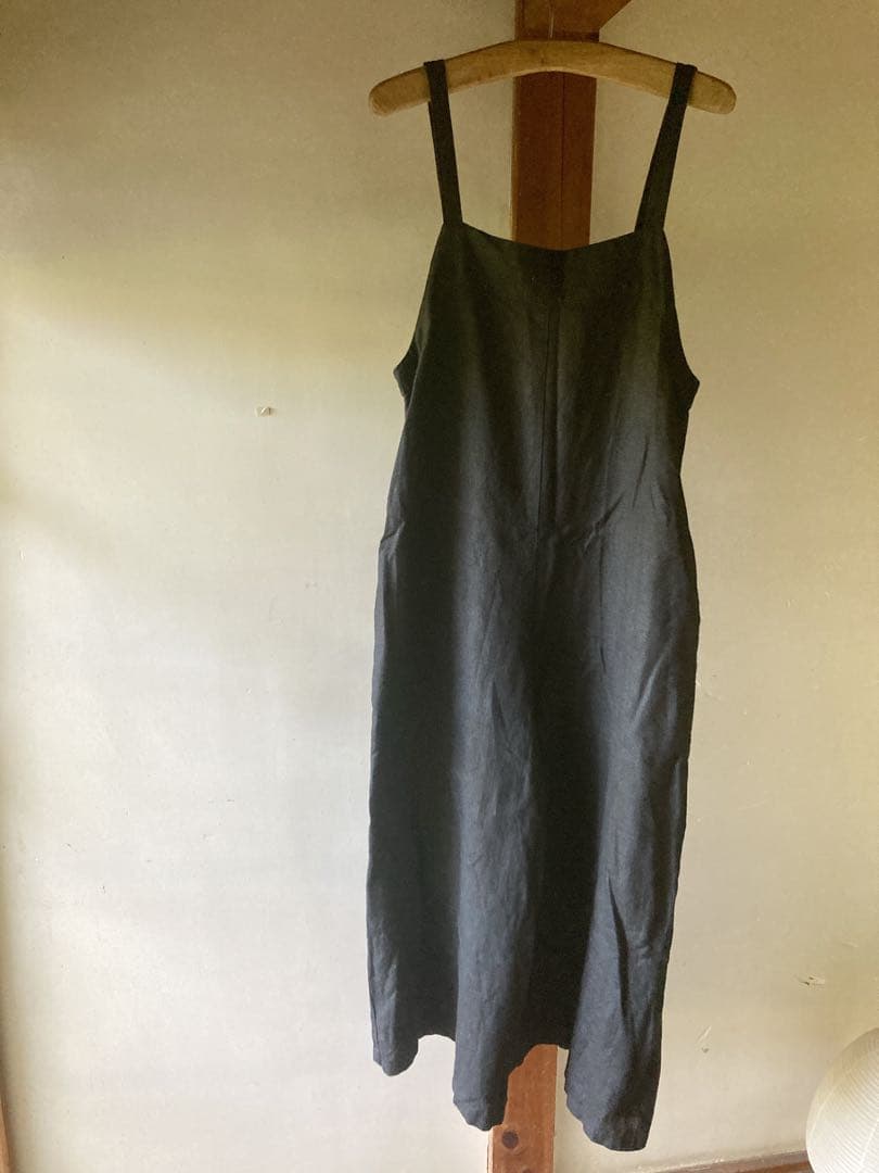 ◯最終お値下げ◯fog linen work リネンサロペット　黒