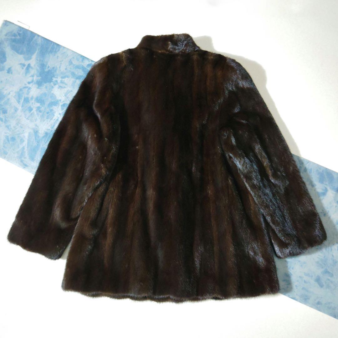 サガミンク　ファーコート　SAGA MINK 　ブラウン　リアルファー