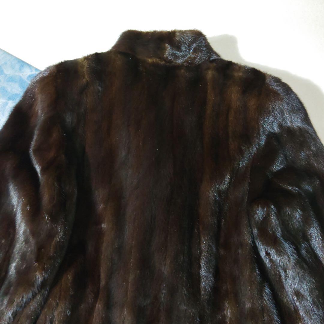 サガミンク　ファーコート　SAGA MINK 　ブラウン　リアルファー