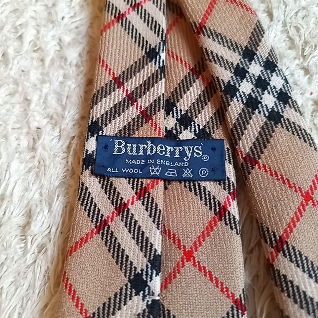 90s Burberry's チェック柄ウールネクタイ ノバチェック