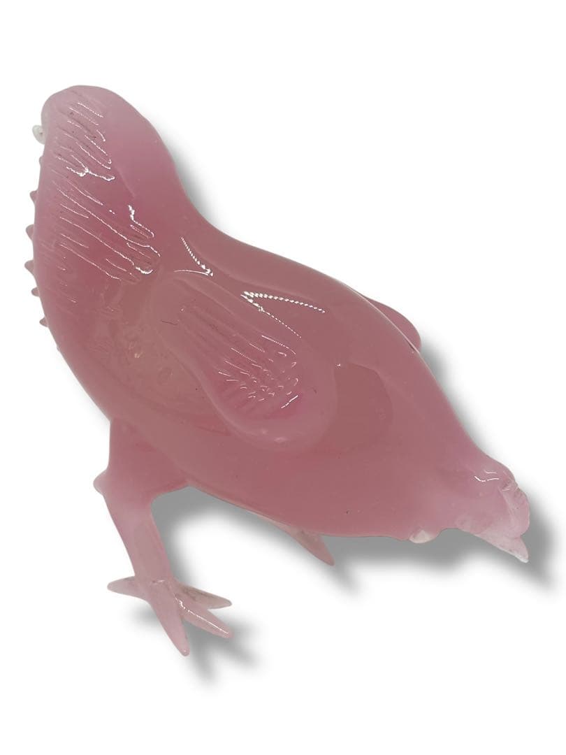 田*夫様 #ムラノガラス ピンクオパリン 鶏フィギュリン 2点セット