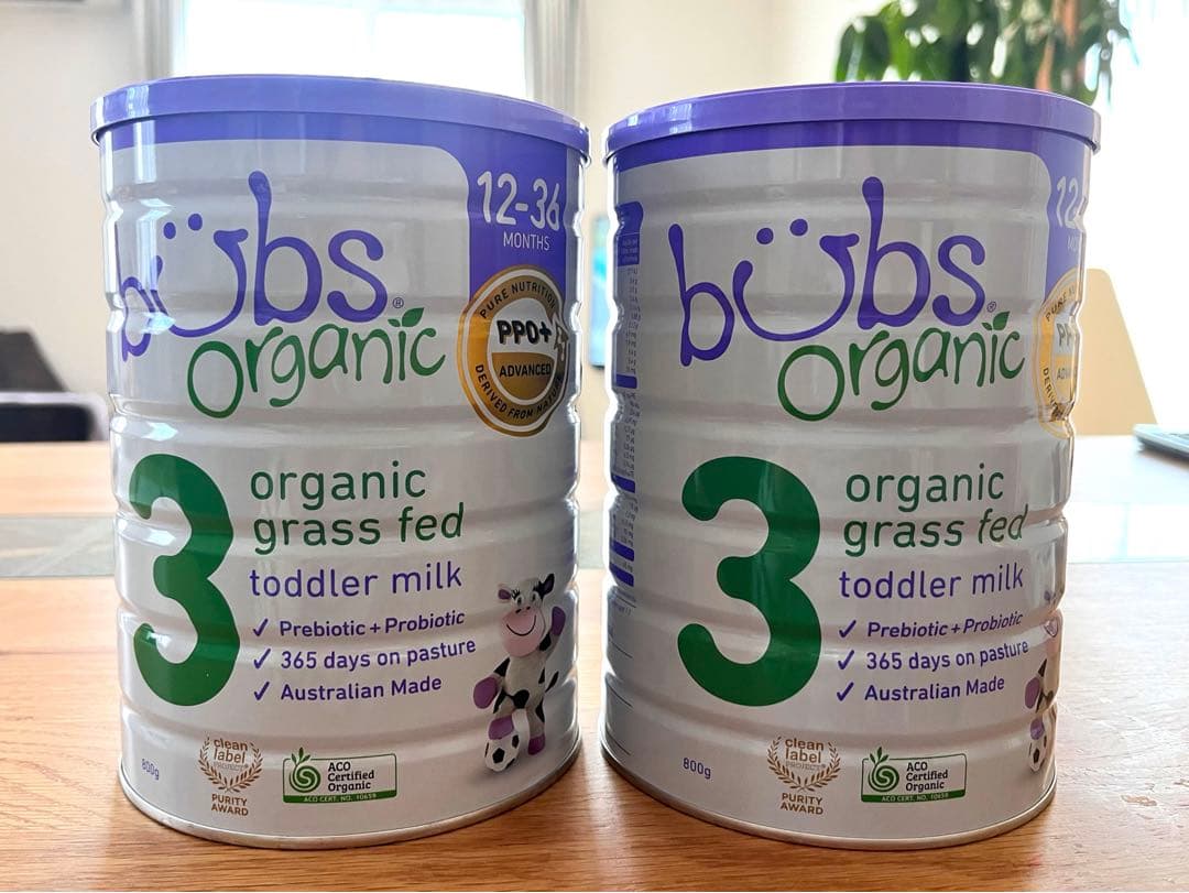 オーガニック グラスフェッド 粉ミルク ステップ3 Bubs (1歳～3歳)