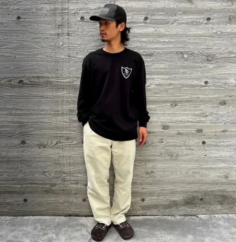 HTC × STANDARD CALIFORNIA LOGO T BLACK