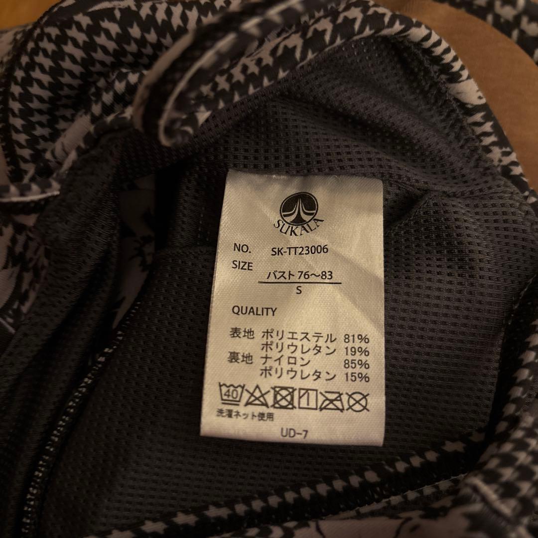 SUKALAヨガウェア 花柄 チェック柄セットSサイズ