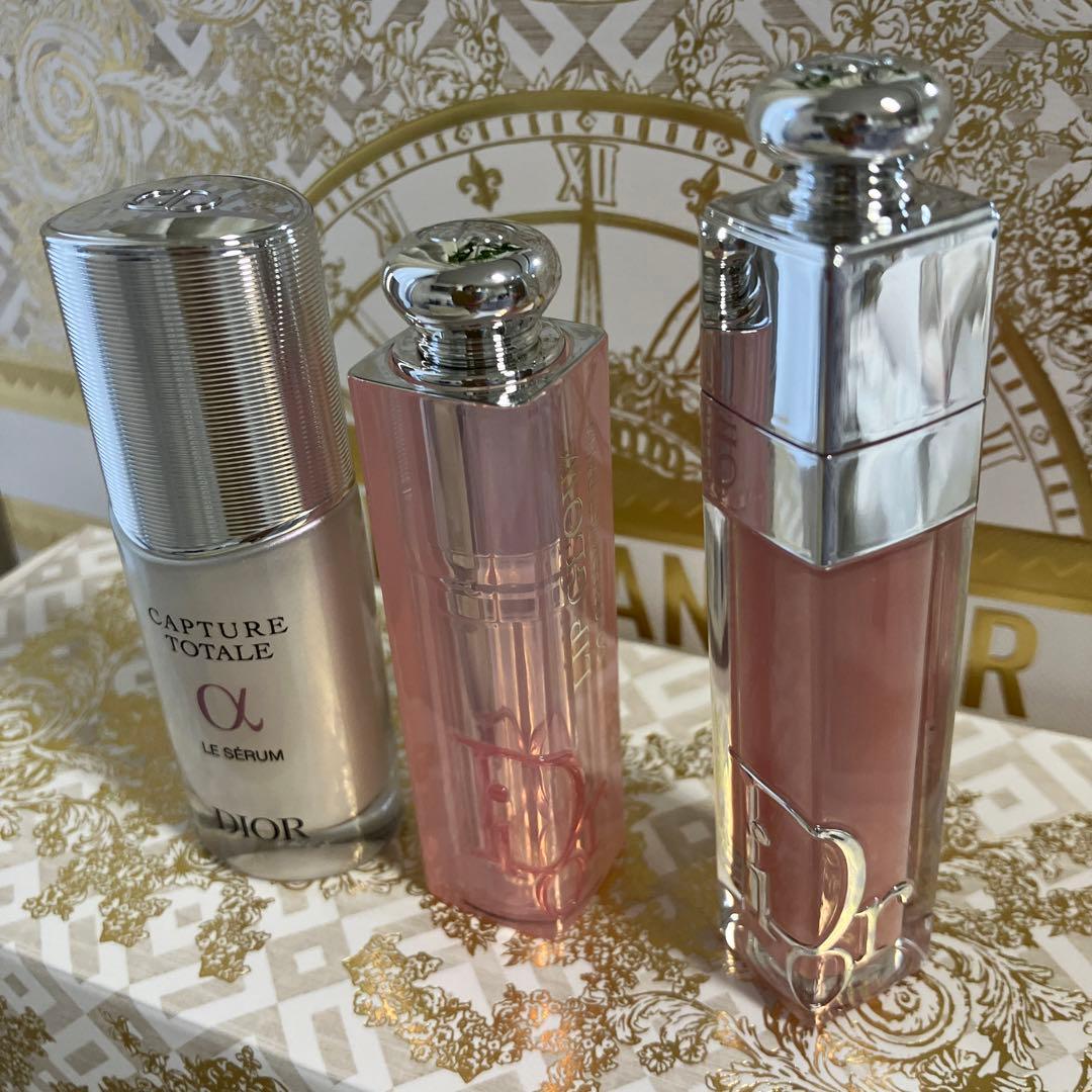 【新品ディオールノベルティ】リップ&セラム&ポーチセット2024➕巾着付き