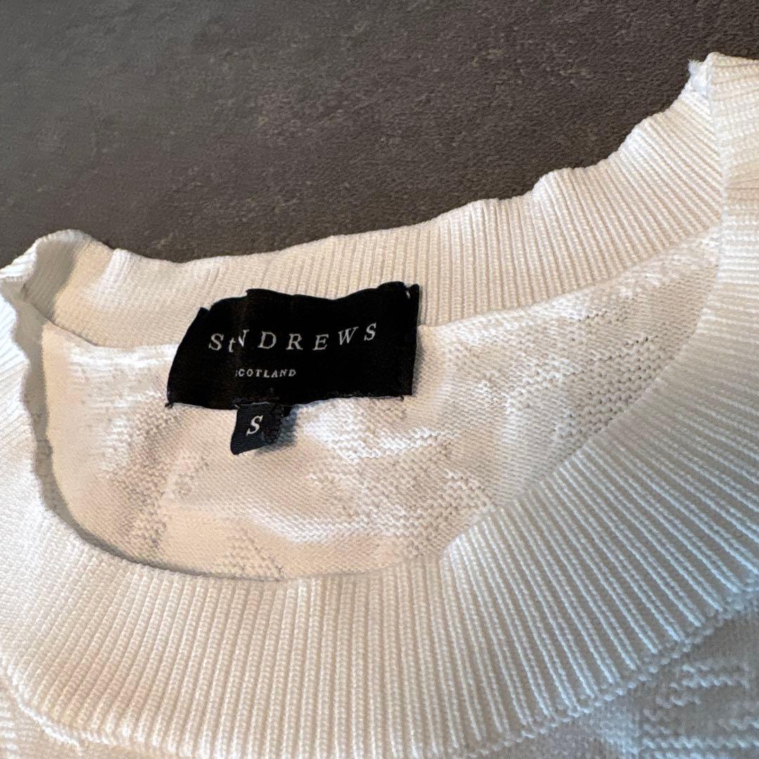セントアンドリュース　白ニット春秋用　美品‼️